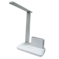 Настольная лампа аккумуляторная Portable Desk Lamp BL-3301 9068 с органайзером White