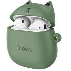 Дитячі бездротові навушники Bluetooth HOCO Cat EW45 в кейсі Оlive