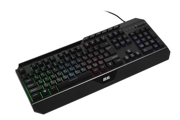 Геймерская клавиатура проводная 2E Gaming KG315 KG315 RGB USB Ukr черная