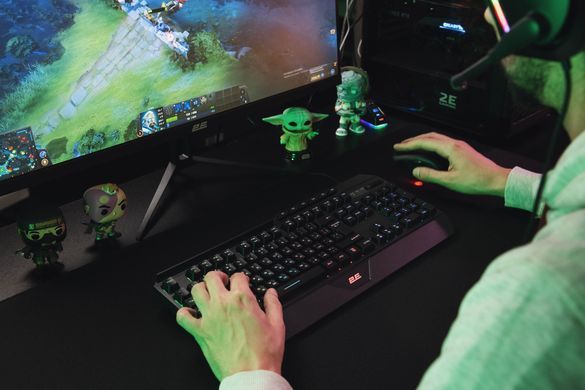 Геймерская клавиатура проводная 2E Gaming KG315 KG315 RGB USB Ukr черная