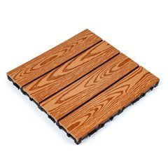 Композитна плитка для дому та тераси Sticker Wall SW-00001706 ДПК 300х300х23 мм Золотий дуб