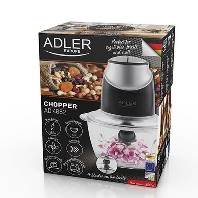 Чоппер кухонный Adler AD-4082 стеклянная чаша 1,2 л