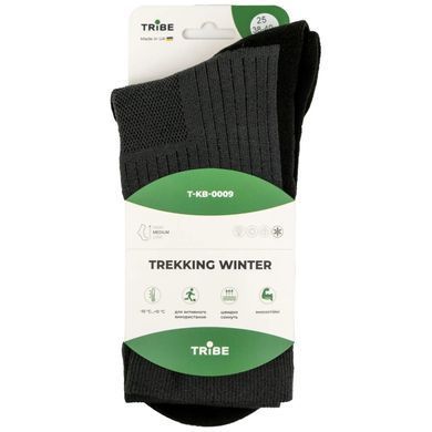 Треккинговые зимние термоноски Tribe Trekking Winter серые 38/40
