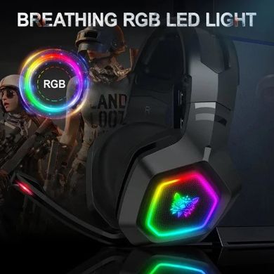Игровая гарнитура ONIKUMA Gaming K10 Pro LED, с RGB подсветкой, черные