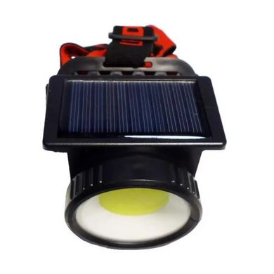 Налобний ліхтар акумуляторний BL WH-9958A з сонячною панеллю Black