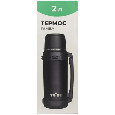 Термос для чаю 2 л Tribe Family line T-DG-0001 чорний