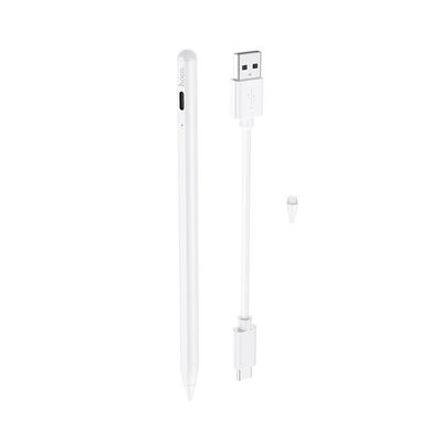 Стілус ручка для телефону та планшету HOCO Smooth GM102 White