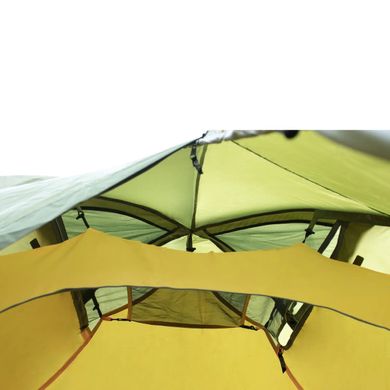 Палатка двухместная Tramp ROCK 2 (V2) зеленая экспедиционная с внешними дугами