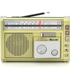 Портативне радіо Golon RX-382 MP3 USB з ліхтариком Gold