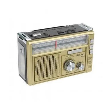 Портативне радіо Golon RX-382 MP3 USB з ліхтариком Gold