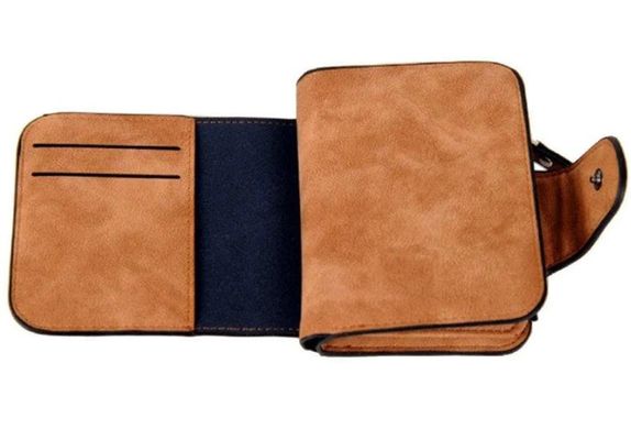 Міні гаманець Baellerry N2346, штучна замша, коричневий Valentine's Day
