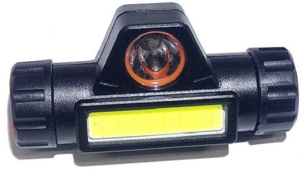 Ліхтар налобний магнітний BL 8101 COB XPE, чорний