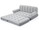 Диван надувний, ліжко, шезлонг 3 в 1 Bestway 75079 з вбудованим насосом, світло-сірий