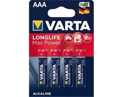 Батарейка Varta LONGLIFE MAXPOWER AAA/LR03 Красная на блистере 4шт