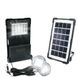 Солнечная зарядная станция GDTimes GD-07A солнечная панель + фонарь + 2 лампы