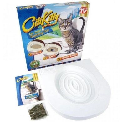 Накладка на унітаз для котів Citi Kitty Cat Toilet Training 8631 White