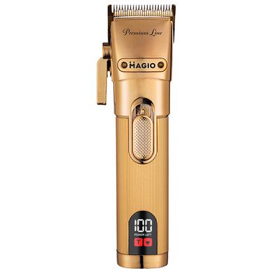 Бездротова машинка для стрижки волосся з дисплеєм MAGIO МG-587 титан Gold