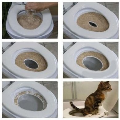 Накладка на унітаз для котів Citi Kitty Cat Toilet Training 8631 White