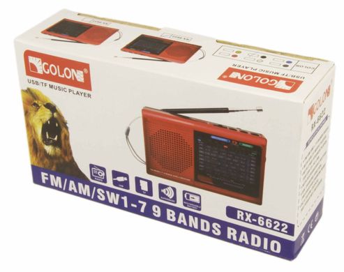 Портативная колонка радио Golon RX 6622 Black