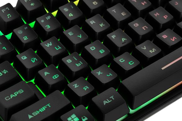 Клавіатура ігрова провідна 2E Gaming KG355 LED USB Ukr чорна