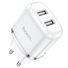 Зарядное устройство USB HOCO N4 2USB 2.4A White