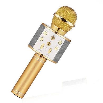 Микрофон караоке беспроводной bluetooth Спартак WS858 Karaoke Gold