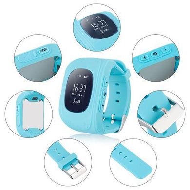 Дитячий розумний годинник Smart Watch UKC Q50/G36 GpS трекер light Blue