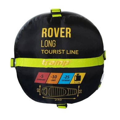 Спальный мешок зимний Tramp Rover Long кокон правый TRS-050L 230х90 см