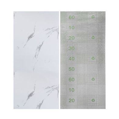 Виниловая плитка в рулоне Sticker Wall Белый мрамор SW-00001287 600 х 3000 х 2 мм