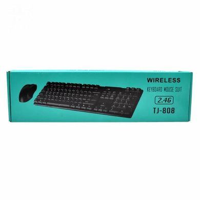 Комплект бездротова клавіатура і миша UKC TJ-808, чорний