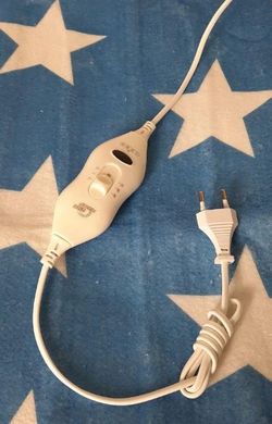 Электропростынь, простынь с электроподогревом Electric Blanket 7421 150х160 см, синяя с белым