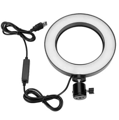 Кольцевая светодиодная лампа USB Ring Fill Light 7325, 16 см, белый свет