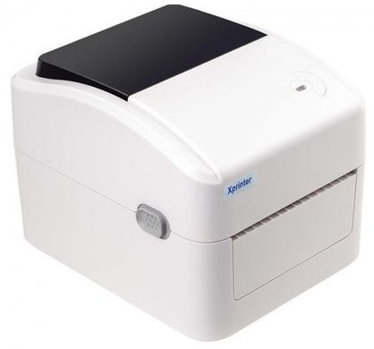 Термопринтер этикеток, наклеек и чеков Xprinter XP-420B 108мм USB, белый