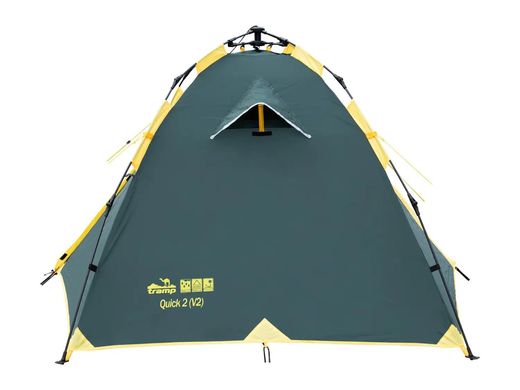 Палатка автоматическая двухместная Tramp Quick 2 (v2) зеленая