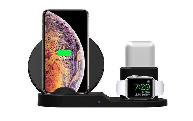 Док-станция беспроводная wireless fast charger 3 в 1 5560