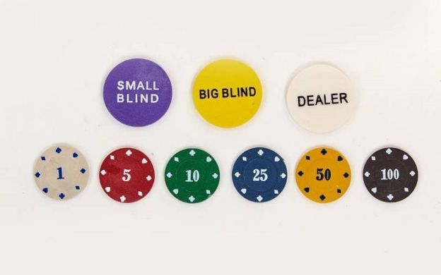Набор для покера PO25544-4 на 240 фишек с номиналом в коробке