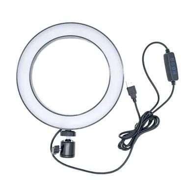 Кольцевая LED лампа USB Ring Fill Light 7326, 20 см, белый свет