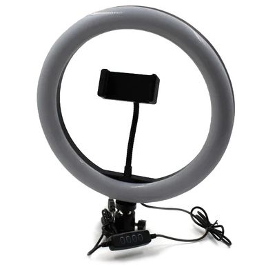 Лампа круглая светодиодная USB Ring Fill Light 7305, 26 см, белый свет