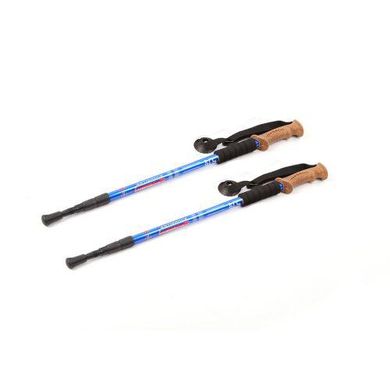 Палки для скандинавской ходьбы трекинговые палки телескопические MHZ Blue