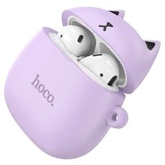 Беспроводные наушники для детей Bluetooth HOCO Cat EW45 в кейсе Violet