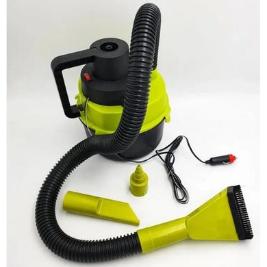 Пилосос автомобільний для сухого та вологого прибирання Dry Vacuum 8917 Black/Green