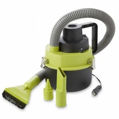 Пылесос автомобильный для сухой и влажной уборки Dry Vacuum 8917 Black/Green