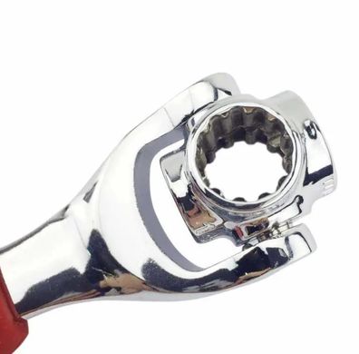Універсальний накидний ключ надміцний торцевий Universal Tiger Wrench 48-в-1, Black\Red