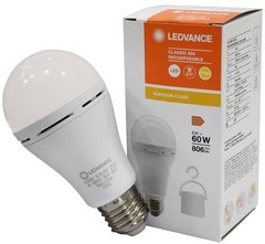 Led лампа E27 із вбудованим акумулятором LEDVANCE 8Вт 806Лм 2700К A60