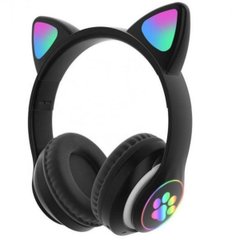 Наушники Bluetooth MDR CAT ear VZV-23M 7805 с подсветкой, Black