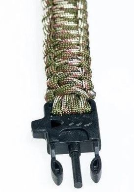 Браслет для виживання з паракорд Tramp TRA-232 зі свистком і кресалом, хакі