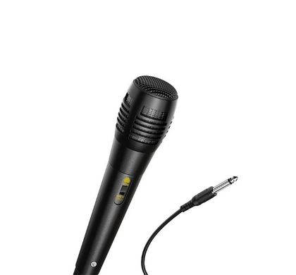 Портативна Bluetooth колонка HOCO BS37 з дротовим мікрофоном, Black