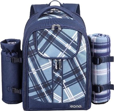 Набор для пикника на 4 персоны с одеялом в рюкзаке Eono Cool Bag (TWPB-3065B69R)