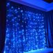 Гірлянда синя світлодіодна Водоспад Xmas 7274 В-3, 3x2 м, 360 LED-ламп, коннектор
