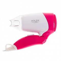 Фен дорожній складаний Adler AD 2259 White/Pink